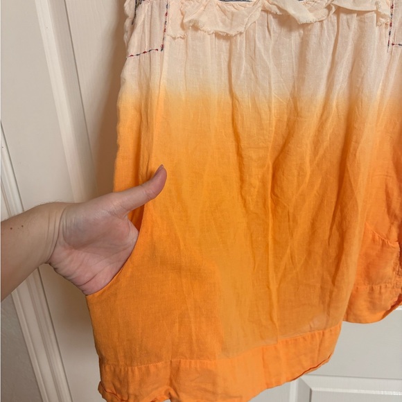 Johnny Was BIYA 100% Cotton Embroidered Boho Tie Dye Gypsy Style Blouse - Picture 5 of 5